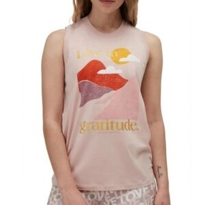 SPIRITUAL GANGSTER Live in Gratitude Essential Muscle Tank Sz L